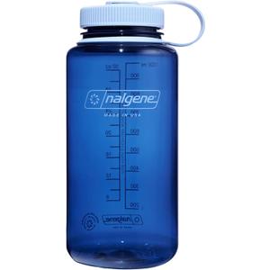 Nalgene 32 oz Wide Mouth Water Bottle | BPA-Free, Durable & Leak Proof, Lightweight Bottle for Hiking & Gym, Work & Travel (Indigo)
