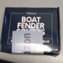 Byllstore Boat Fender Covers  Black & Navy Blue | 1, 2 & 4-Pack | Polyester (2-Pack, Navy Blue, 10″ x 26″)