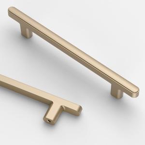 Asidrama 10 Pack 5 Inch(128mm) Champagne Copper Cabinet pulls Kitchen Cabinet Handles, Cabinet Pulls Kitchen Cabinet Hardware for Cupboard Drawer Pulls