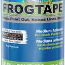 FrogTape ProGrade Blue Painters Tape with PAINTBLOCK, 1.5 Inch Wide (1.41 In. x 60 Yds), Medium Adhesion, Blue, 6 Rolls (242750)