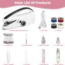 Handheld Sewing Machine for Beginners, Easy to Operate and Fast Stitch Suitable for Clothes,Fabrics and Quick Home Repairs for Mom Birthday Valentine's Day Christmas