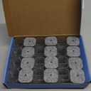 Ansible 24 Pcs Chair Leg Floor Protectors Square, Silicone Felt Furniture Leg Pads Caps Covers for Hardwood Floors (Fit:1-1/16" to 1-5/8") (Clear)