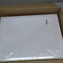 Mefleet 6pcs 19x14x5 Half Sheet Cake Boxes with 6pcs Cake Boards Rectangle 1/2 Sheet Bakery Boxes with Window for Pastry Baking Cake, Cupcakes, Donuts, Cookies, Pie Treat Packaging White Large