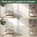 LONGKING Premade Board and Batten Wainscoting Kit, MDF Paintable Accent Wall Panels with Edge Trim, Pre-Cut Ready to Assemble Moulding for Interior Home Decor, Covers 93.93 x 56 in.