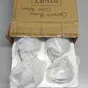 MyGift 5 Inch Premium Clear Glass Air Plant Terrarium, Tealight Candle Holder, Succulent Cactus Plant Vase, Set of 4