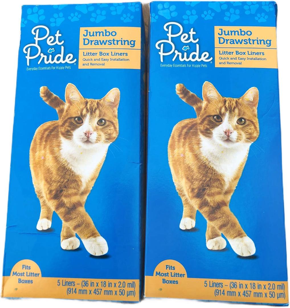 Jumbo Drawstring Litter Box Liners 10 Count