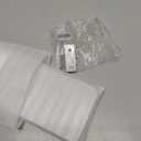 Bathroom Glass Shelf Tempered Glass Rectangular Extra Thick Aluminum Silver Sand Sprayed Wall Mounted 9.84 inches