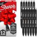 Sharpie SGel Gel Pens, Black Barrel, Medium Point (0.7mm), Black Gel Ink Pens, 12 Count  Home, Office, School, Journaling, Writing, NoteTaking, Teacher Supplies
