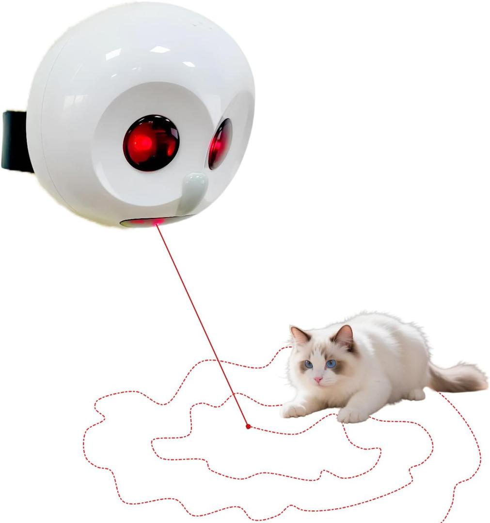 Laser Cat Toys for Indoor Cats, Random Trajectory Motion Activated, Automatic Cat Laser Toy,Interactive Cat Toys for Bored Indoor Adult Cats/Kittens/Dogs