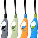 Butane Lighter, 4pcs Refillable Lighter for Candle(No Butane Inside) (Blue)