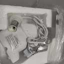 Simple Designs LT3337-WHT White Porcelain Fun Shaped Sitting Night Light Table Lamp, Elephant