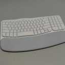 Logitech Wave Keys for Mac, Wireless Ergonomic Keyboard with Cushioned Palm Rest, Comfortable Natural Typing, Bluetooth Keyboard, Easy-Switch, Optimized for Mac, Apple, iPad - Off White
