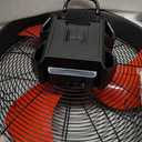 18" Brushless Cordless Floor Fan Compitable with Milwaukee 18V Battery(Tool Only), 2500 CFM Quiet Industrial Fan with AC Adapter, 5 Speeds 360°Tilt Portable Metal Shop Fan for Garage Jobsite Camping