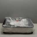 Extra Large Stainless Steel Litter Box with Lid, High Sided Enclosed Metal Cat Litter Pan, Dog Proof Front Entry Top Exit, Odor Control Easy Clean Leak Proof, Includes Mat, Scoop & Step, Black