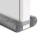 BKSAI Door Draft Stopper for Bottom of Door, Under Door Gap Filler/Seal for Big Gap, No Folding Required, Flexible Installation Door Sweep soundproofing Strip for Home & Apartment, 32-36in, Grey