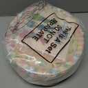 Mimorou 100 Pcs Happy Easter Oval Paper Plates and Napkins-Serves 50, 11'' Large Disposable Bunny Platter Party Decorations Pastel Rabbit Dinnerware Pink Yellow Plates for Spring Easter Party Supplies