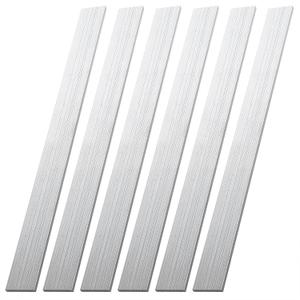 6 Pieces 1/8" (3mm) x 1" (25mm) Square Aluminum Flat Bar 12" Long Length 6061 Aluminum Flat Plate General Purpose Plate, T6511 Solid New Mill Stock