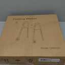 Careboda Lightweight Folding Walker with 5" Wheels, Portable Medical Walker with Adjustable Height and Trigger Release for Seniors and Adults, Aluminum Frame Supports up to 300 lbs, Charcoal Grey