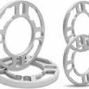 4 Pack Universal Wheel Spacers, 0.39" (10mm) Thick Die Cast Replacement Wheel Spacer for 4 & 5 Lugs Wheels/Rims, Fits 98 to 120mm Multiple Bolts Pattern, 4x100, 4x108, 4x110, 5x114.3, 5x120