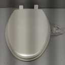 Mayfair Cassel Slow Close Toilet Seat, Easy Clean, Non Slip Premium Wood Seat, Easy Install, Made in USA, Elongated, Biscuit