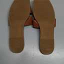 Rihero Women's Dressy Flat Sandals Comfortable Slip On Leather Slide Sandals (8, Brown)