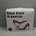 NVGSN Shoe Slots Organizer 20 Pack - Shoe Stackers, Space Savers 50%, 4 Levels Adjustable, Double Layer Holders for Closet, White