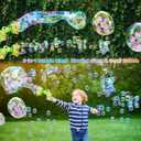 Bubble Gun Bubble Machine Dinosaur Bubble Blower Toy for Kids and Toddlers Bubble in Bubble Gun Party Favors Birthday Christmas Easter Gift for 3+ Years Old Boys and Girls (Green), 7.2 x 12.2 x 2.5 inches