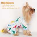 Dog Pajamas for Small Dogs, Soft Thin Pjs Jammies Cat Doggie, Summer Spring Pet Cute Puppy Clothes Outfits Doggy Boy Girl (Small) (UFO Dinosaur)