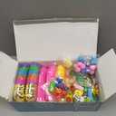 300 Pcs Easter Egg Fillers with Surprise Eggs, Easter Basket Stuffers,Filled Easter Party Favors for Kids,Carnival Treasure Prizes Classroom Events Hunt,Stocking Stuffers Birthday Gifts