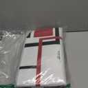 4 Pcs Red Geometric Shower Curtain Sets with Rugs Red Bathroom Sets with Shower Curtain and Rugs Modern Bathroom Curtains Shower Set with Toilet Lid Cover for Bathroom Decor Accessories