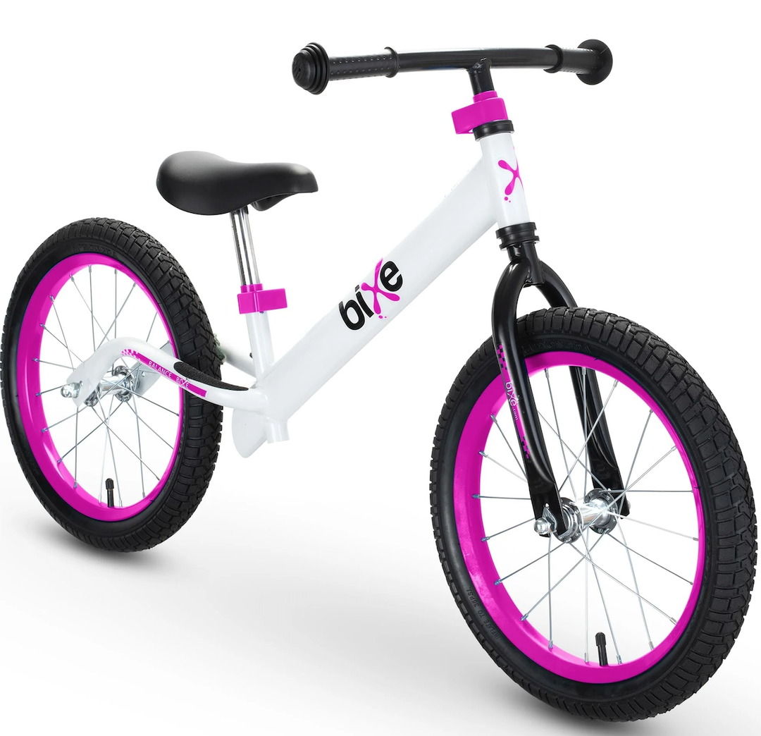 Balance Bike: for Big Kids Aged 4, 5, 6, 7, 8 and 9 Years Old - No Pedal Sport Training Bicycle | 16inch Wheel (Pink)