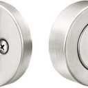 Yale Home 4881619FR Flat Round Single Cylinder, Satin Chrome Deadbolt
