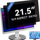 [2 Pack] 21.5Inch Computer Privacy Screen for 16:9 Aspect Ratio Widescreen Monitor, Eye Protecting Anti-glare Blue Light Display Screen Privacy Protection, Removable Anti-scratch Coating