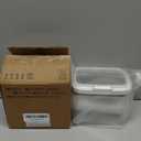 Brown Sugar Container Airtight, Brown Sugar Keeper Storage Container with Spoon and Terracotta Savers for Softening, Stackable One-Touch Opening 1.3Qt(42Oz/1.2L)