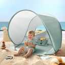 Tiny Land Baby Beach Tent  Pop Up Baby Tent with UV Protection, Portable Baby Beach Essentials, 35"x28"x32" Sun Shelter for Infants, Baby Outdoor Use (Pastel Aqua)