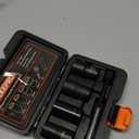 6 PCS Lug Nut Removal Tool, 1/2-inch Drive Impact Twist Socket Set & Bolt Extractor Set, 17,19,21,22MM Wheel Lock Removal Kit for Removing Damaged, Frozen, Rusted, Nuts & Screws, Cr-Mo Steel