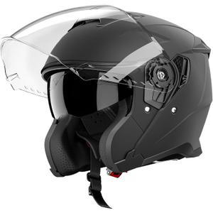 Motorcycle Helmets for Adults, Open Face Motorcycle Helmet with Dual Visor, Casco para Moto DOT Certified, ATV Dirt Bike Snowmobile Motocross Helmet for Men Women, Quick Release Strap, AP-836, Size: M(57-58 cm / 22.44-22.83 in)