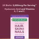 Nature's Bounty Advanced Hair, Skin & Nails, Argan-Infused Vitamin Supplement with Biotin and Hyaluronic Acid, 150 Rapid Release Softgels, 50 Total Servings (EXP 12/31/27)