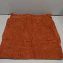 MIULEE Fall Pack of 2 Couch Throw Pillow Covers 20x20 Inch Soft Burnt Orange Chenille Pillow Covers for Sofa Living Room Solid Dyed Pillow Cases