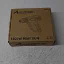 AVID POWER 1500W Heat Gun with Variable Speed, Hot Air Gun 122-1022, 3-Temp Settings, Five Nozzle Attachments for Crafts, Tube Bending, Stripping Paint