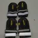 QUMY Dog Shoes for Large Dogs, Medium Dog Boots & Paw Protectors for Winter Snowy Day, Summer Hot Pavement, Water-Resistant in Rainy Weather, Outdoor Walking, Indoor Hardfloors Skid-Resistant Sole (Size 3: 2.0''x2.5''(W*L) (Pack of 4))