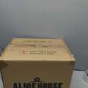 ALICE HOUSE 8-inch Modern Pendant Light for Kitchen Island, Brushed Brass Finish, Crack Glass Farmhouse Hanging Light Fixtures for Bathoom, Entryway and Hallway AL4601-P1