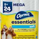 Charmin Essentials Soft Toilet Paper 6 Mega Rolls, 330 sheets per roll