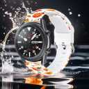 22mm Holiday Christmas Thanksgiving Watch Band Compatible with Samsung Galaxy Watch 46mm/Galaxy watch 3 45mm/Gear S3 Classic/Frontier Replacement Watch Strap (Autumn color White)