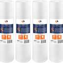 Aquaboon 5 Micron 20 x 4.5 Whole House Sediment Filter Cartridge 20 inch Water Filter Replacement Compatible with DGD-5005-20, FP25B, AP810-2, 4-Pack