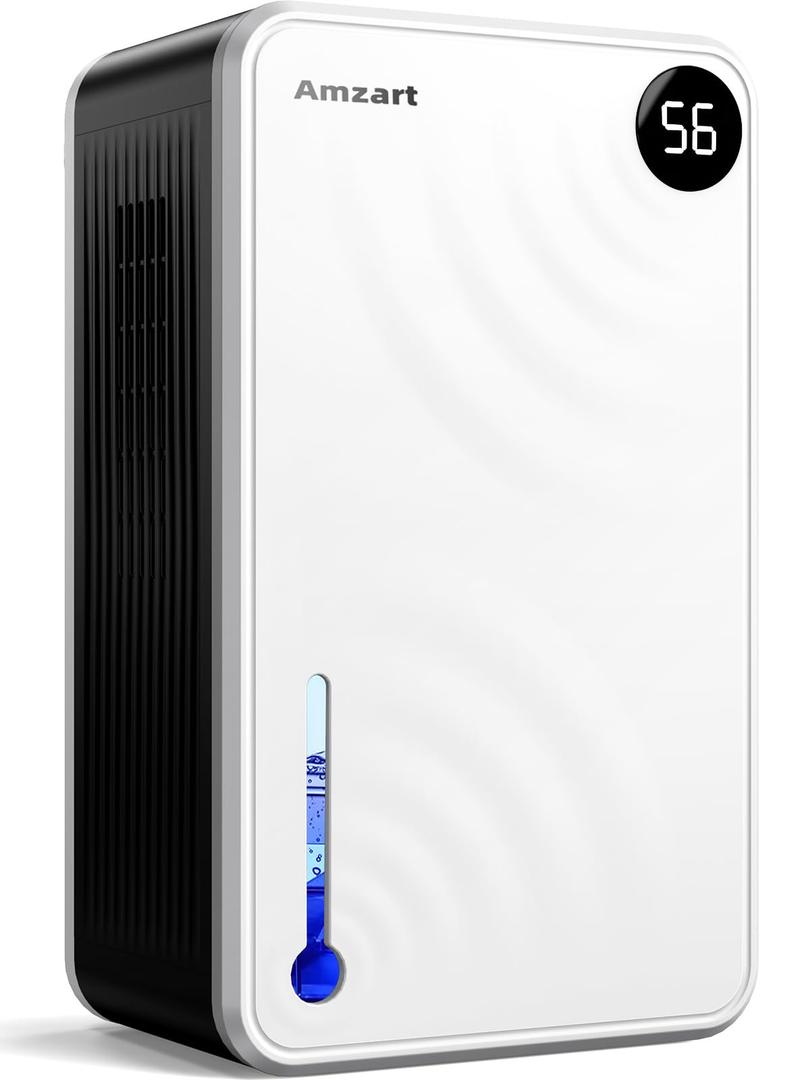 KeepGlad Amzart Dehumidifier 118 OZ for Home, Dehumidifier (980 sq.ft) With Humidity Display