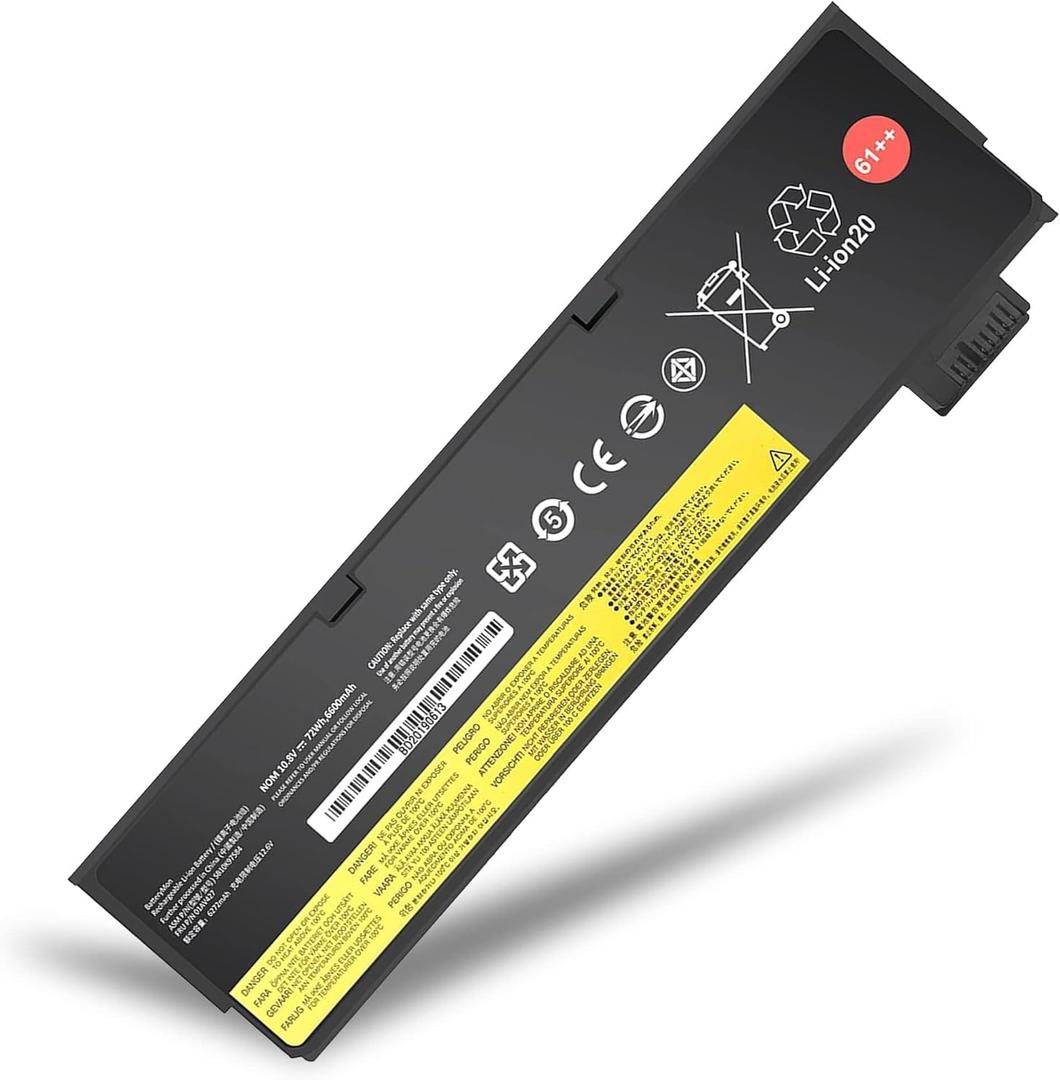 SLE-TECH 61++ 01AV427 01AV425 SB10K97584 Battery for Lenovo Thinkpad T470 T480 P51S P52S TP25 T570 T580 A485 A475 Series 4X50M08812 01AV427 01AV422 01AV423 01AV492 01AV490 01AV428 10.8V 72Wh 6-Cell