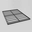 SHLAND Queen Box Spring 2 Inch Low Profile Bunkie Board Bed Slat Replacement with Fabric Cover, Sturdy Metal Structure, Mattress Surpoort Base, Noise Free, Easy Assembly