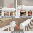 Fairy Baby Baby Gate for Doorways Stairs Hallway 34-38.5 Inch Wide, Walk Through Child Gates with Pressure Mounted Extention Kit, Indoor Safety Child Gates for Kids or Pets