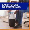 Hefty Small Trash Bags, Ocean Water Scent, 4 Gallon, 52 Count (White)